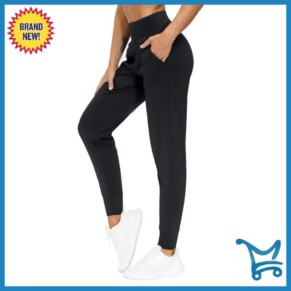 Women's Lightweight Joggers with Pockets - Tapered Leggings for Yoga & Lounge